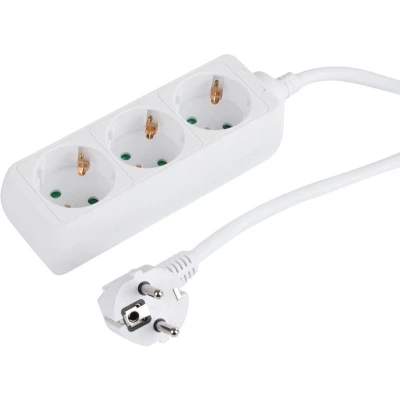 Afbeelding van Q Link Tafelcontactdoos 3 Voudig Randaarde En 5,0M Sn (3X1,5Mm)
