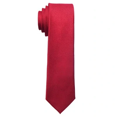 Afbeelding van MASADA heren stropdas met de hand vervaardigd &amp; zorgvuldig verwerkt 6 cm breed Rood