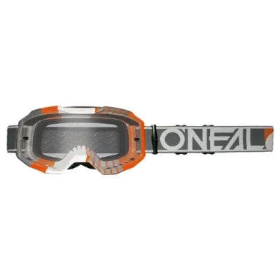 Afbeelding van Oneal B 10 Duplex Clear Motorcross bril, zwart oranje voor man