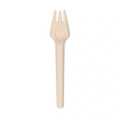 Afbeelding van Bagasse Suikerriet Vork 16cm Bruin