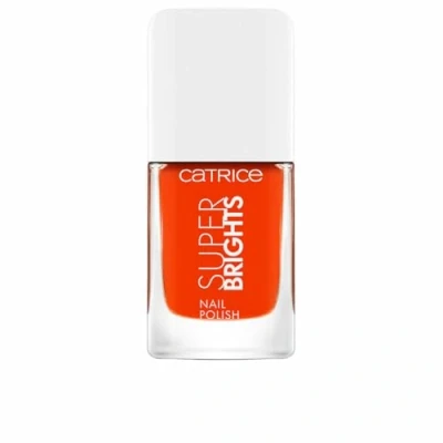 Afbeelding van Catrice Super Brights Nail Polish, nailpolish, nagellak, nr. 010 Aperitivo, oranje, glanzend, kleurintensief, zonder aceton, veganistisch, vrij van microplasticdeeltjes (10,5 ml)