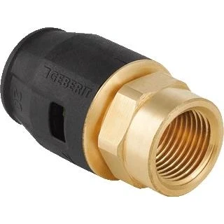 Afbeelding van Geberit PushFit steekfitting recht 20 x 3/4 push binnendraad