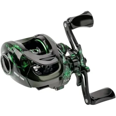 Afbeelding van YKLP Baitcasting haspel 7.1: 1 overbrengingsverhouding Baitcaster vismolen met 18+1BB kogellagers, magnetisch remsysteem voor vissen op zout water zoetwater (Links)