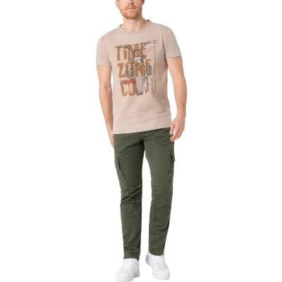 Afbeelding van TIMEZONE Heren Cargo Broek REGULAR BENTZ regular/straight Groen 30W / 32L Volwassenen