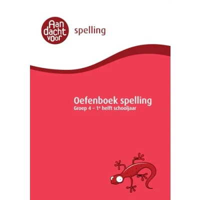 Afbeelding van Oefenboek Spelling groep 4 1e helft schooljaar