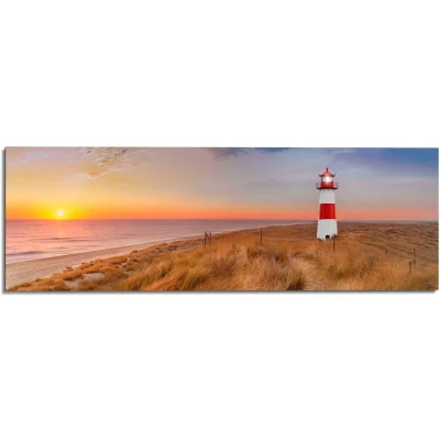 Afbeelding van Schilderij Vuurtoren 52x156 cm Bont Hout