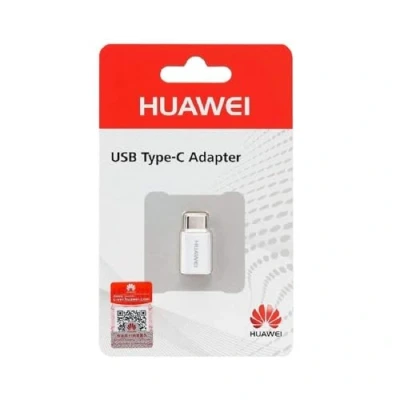 Afbeelding van Micro USB naar C adapter van Huawei Wit Kunststof