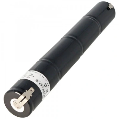 Afbeelding van Noodverlichting batterij NiCd 4.8V 4500mAh L1x4 Mono D met Faston aansluiting 4.8mm vervangt