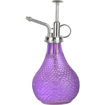 Afbeelding van Esschert Design plantenspuit/vernevelaar glas paars/zilver 20.5 cm Plantenspuiten