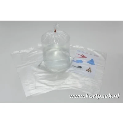 Afbeelding van Kortpack Plastic Zakken 50cm X 60cm 25my Transparant (1000 Stuks)