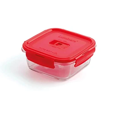Afbeelding van Hermetische Lunchtrommel Luminarc Pure Box 760 ml Rood Glas (6 Stuks)