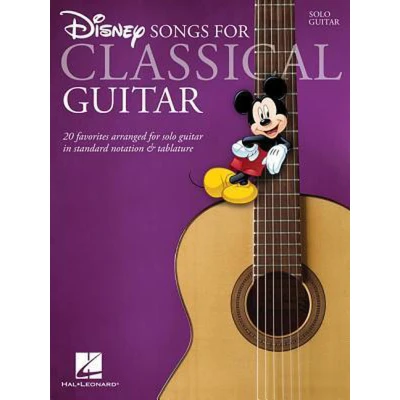 Afbeelding van Disney songs for classical Guitar guitare: 20 Favorites Arranged Solo in Standard Notation &amp; Tablature