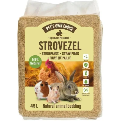 Afbeelding van Pet&#039;s Own Choice Strovezel Bodembedekking 45 l