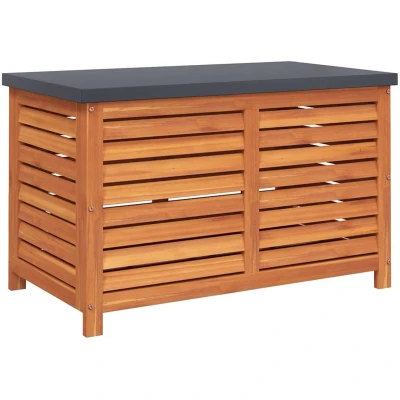 Afbeelding van vidaXL Tuinbox 90x48x55 cm massief eucalyptushout