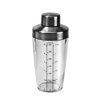 Afbeelding van Salade Dressing Shaker,9.2 x 9 16.8 cm, Transparant/Zilver