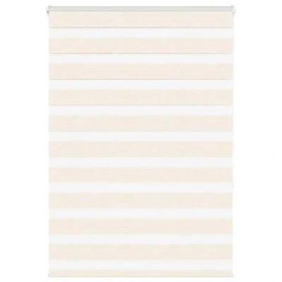 Afbeelding van vidaXL Zebra rolgordijn 110x150 cm stofbreedte 105,9 marmerbeige