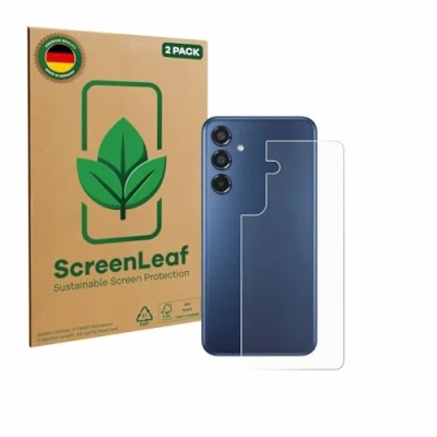 Afbeelding van ScreenLeaf Screenprotector voor Samsung Galaxy M35 (Achterkant) Duurzame schermbescherming Folie Beschermfolie transparant (2 Stuks)