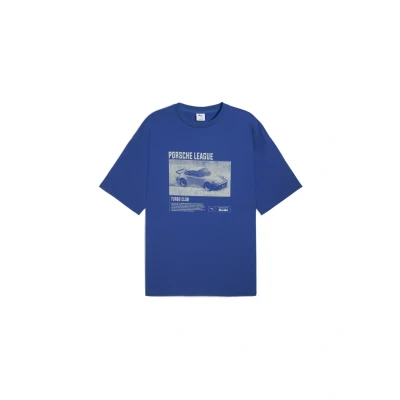 Afbeelding van Puma Graphic Tshirt print, Heren, Maat: Large, Clyde royal