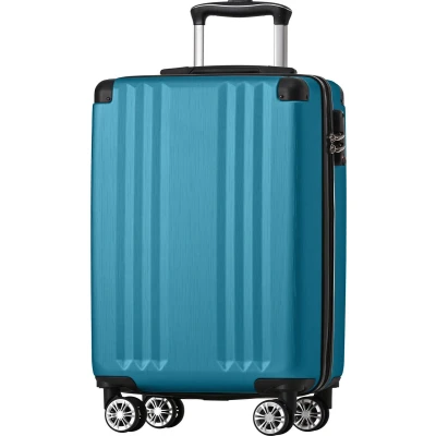 Afbeelding van Merax Handbagage Koffer Hartschalen Rollkoffer 4 Wielen ABS TSA slot 48x34x22.5 cm Groen