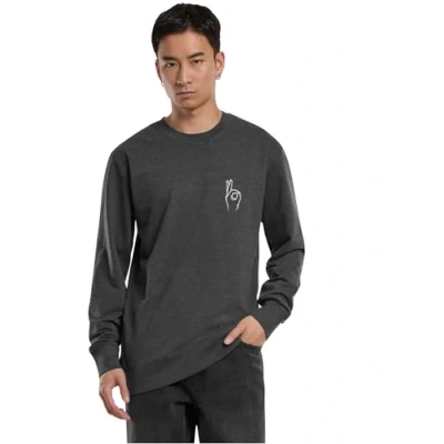 Afbeelding van Mister Tee EASY SIGN Crewneck Sweater, Heren, Maat: Small, Charcoal