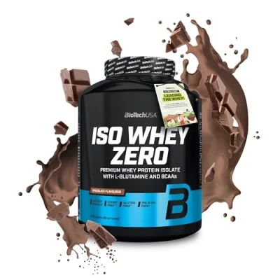 Afbeelding van BioTechUSA Iso Whey ZERO Gluten, Sugar FREE Lactose Reduced Premium Protein Isolate, 2.27 kg, Chocolade