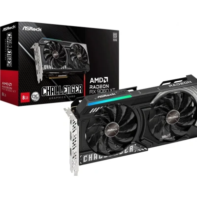 Afbeelding van ASRock Radeon RX 9060 XT CHALLENGER OC 8GB grafische kaart