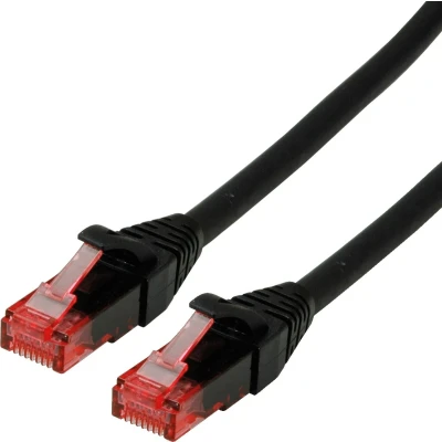 Afbeelding van ROLINE Patchkabel Cat.6 UTP, Component Level, LSOH, zwart, 1 m
