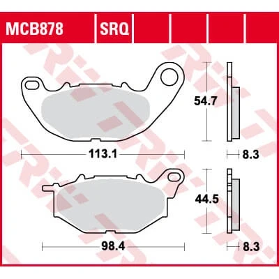 Afbeelding van TRW Remblokset MCB878