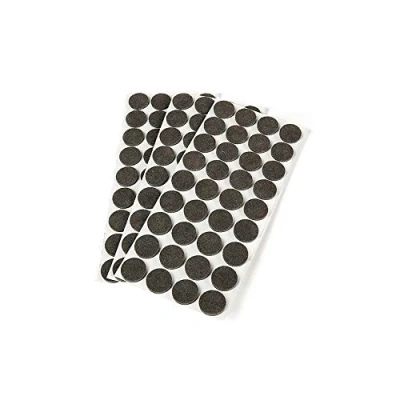 Afbeelding van Emuca 2038016 viltglijders, rond, diameter 16 mm, zelfklevend, bruin, 150 stuks