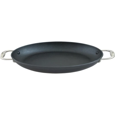 Afbeelding van Point Virgule Pan à moi Vispan Ovaal Gietijzer Excalibur coating 38x26cm