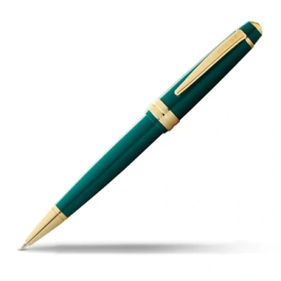 Afbeelding van Cross Bailey Light balpen (lijnbreedte F, inktkleur: zwart, inclusief geschenkverpakking) groene lak met gouden beslag