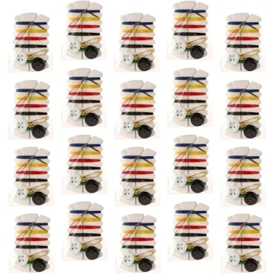 Afbeelding van 100Pcs Reizen Draad Threader Naald Meetlint Schaar Tas Thuis Set Naaien Kit