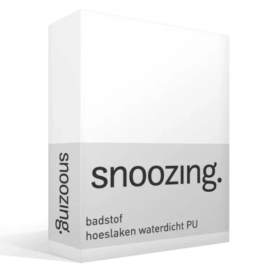 Afbeelding van Snoozing Badstof Waterdicht PU Hoeslaken Tweepersoons 140x200 cm Wit