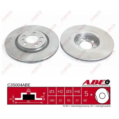 Afbeelding van ABE Remschijven C3S004ABE