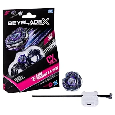 Afbeelding van Beyblade X Starter Pack Set Dark Perseus B 6 80W CX Gyroscoop &amp; Launcher