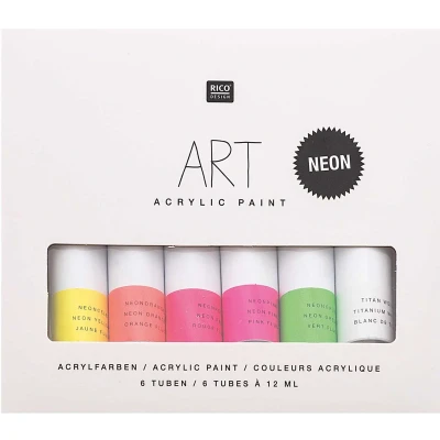 Afbeelding van ART ACRYLIC SET NEON 6 X 12ML