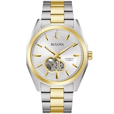 Afbeelding van Bulova Surveyor horloge heren Bicolor diameter 42 mm roestvrij staal