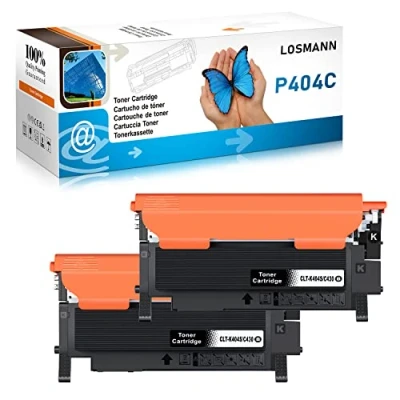 Afbeelding van LOSMANN Toner compatibel met Samsung P404 CLT P404C voor 404S K404S C404S M404S Y404S Xpress SL C430W C480FW C480W C480 C430 C480FN C433 (2x Zwart