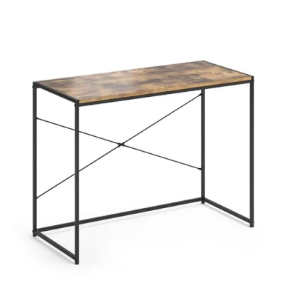 Afbeelding van Vicco Bureau &quot;Fyrk&quot;, Eiken rustiek/Zwart, 100 x 45 cm
