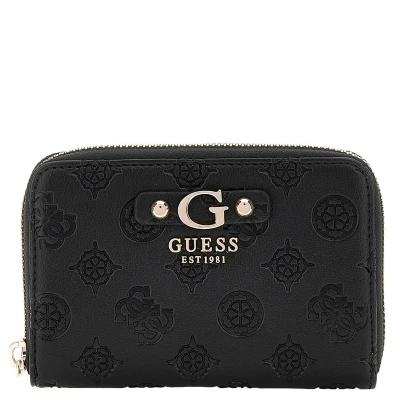 Afbeelding van Guess Gerty Medium ZIP Around Portemonnee, Dames, Maat: One Size, Black