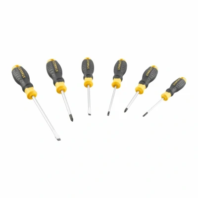 Afbeelding van Stanley handgereedschap STHT16172 0 Cushiongrip Schroevendraaierset 6 delig: PZ, Parallel, Standaard