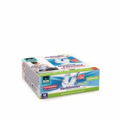 Afbeelding van 12x Bison Vochtvreter Vochtmagneet Neutraal 450gr