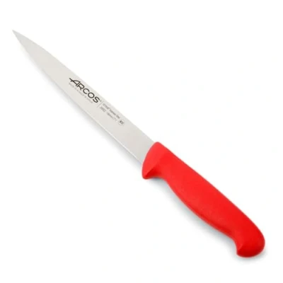 Afbeelding van Arcos Serie 2900 Filetmes lemmet nitrum roestvrij staal 190 mm handgreep polypropyleen kleur rood