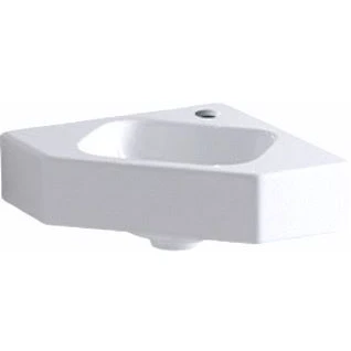 Afbeelding van Geberit Icon hoekfontein 33 cm m/kraangat z/overloop wit