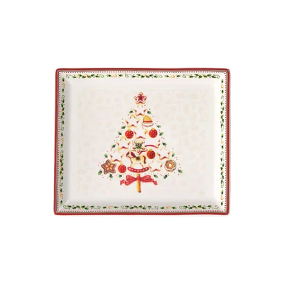 Afbeelding van Villeroy &amp; Boch Winter Bakery Delight Kerst partyschaal 27 cm Gebroken wit