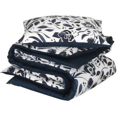 Afbeelding van Dekbedovertrek De Witte Lietaer Meadow Mood Indigo Satijn 140 x 200 / 220 cm 1 Persoons