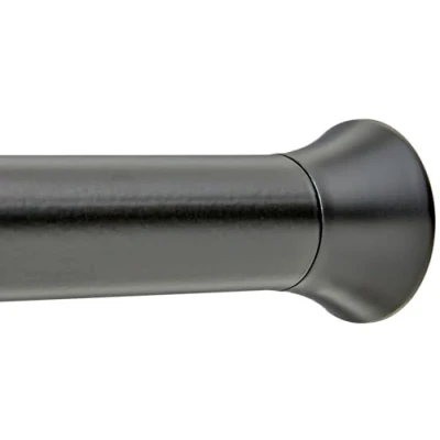 Afbeelding van Amazon Basics Douchegordijnstang, 198 tot 274 cm, zwart