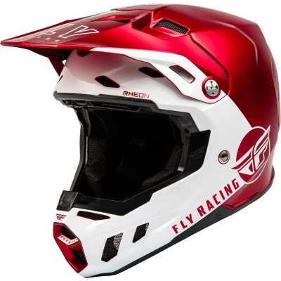 Afbeelding van Fly Racing 2024 Formula CC Centrum Crosshelm Metallic Rood / Wit maat XL