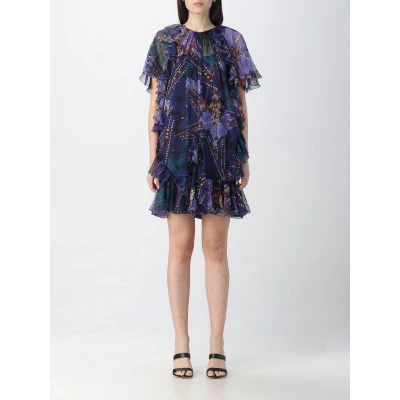 Afbeelding van Floral Print Mini Dress Ruffled Wo Multicolor Dresses