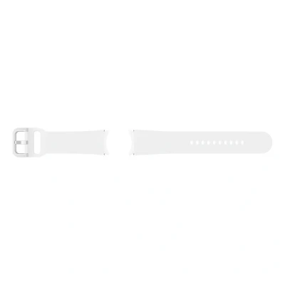 Afbeelding van Originele Sport Band M/L voor de Galaxy Watch 6 / Classic 5 Pro White Samsung bandje Wit Siliconen En TPU (zacht)